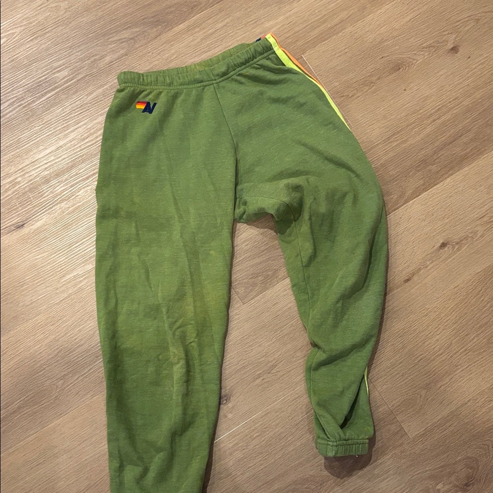 Aviator Nation Olive Green Kids Joggers